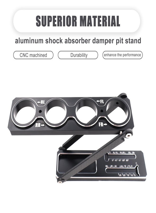HOPLEX Multi-Function Aluminum RC Car Shock Stand Shock Absorber Rack Holder w/Magnetic Strip Articulation Shock Stand Professional RC Part for 1/10 on-Road/Off-Road 1/8 on-Road/GT - Image 2